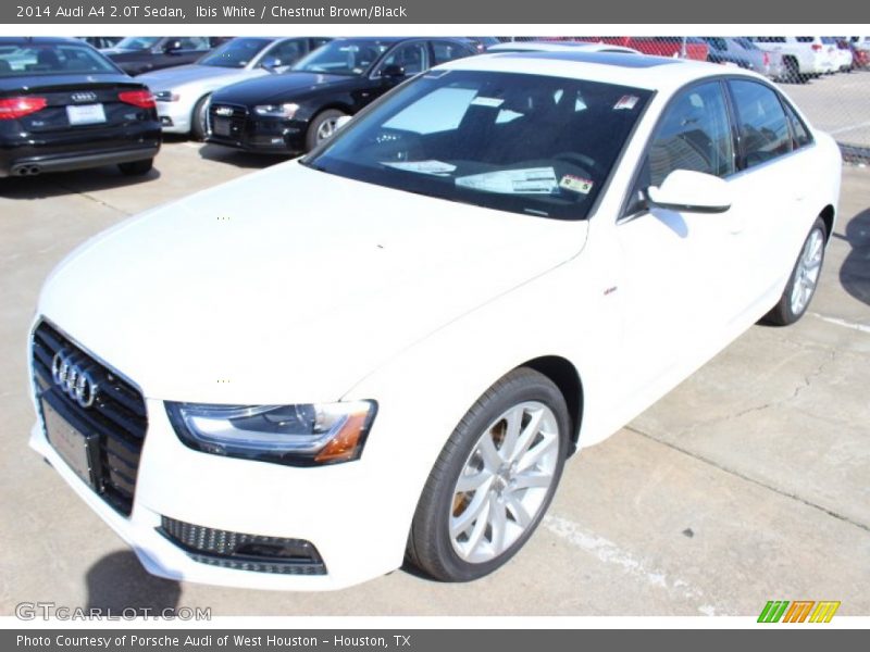 Ibis White / Chestnut Brown/Black 2014 Audi A4 2.0T Sedan