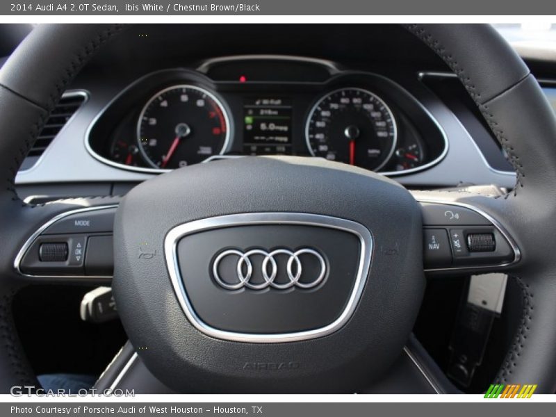 Ibis White / Chestnut Brown/Black 2014 Audi A4 2.0T Sedan