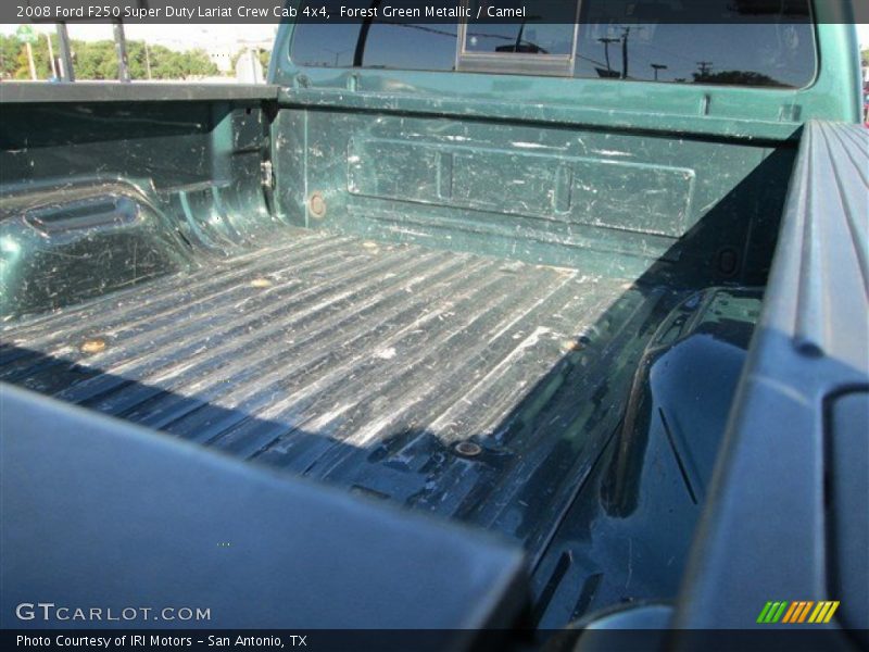Forest Green Metallic / Camel 2008 Ford F250 Super Duty Lariat Crew Cab 4x4