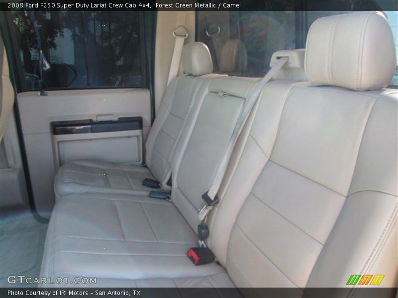 Forest Green Metallic / Camel 2008 Ford F250 Super Duty Lariat Crew Cab 4x4