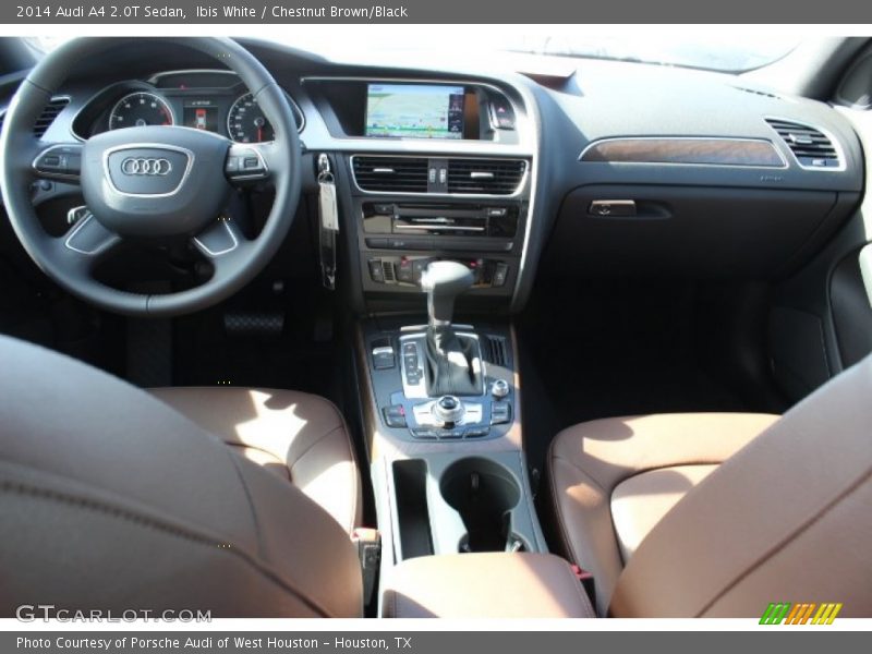 Ibis White / Chestnut Brown/Black 2014 Audi A4 2.0T Sedan
