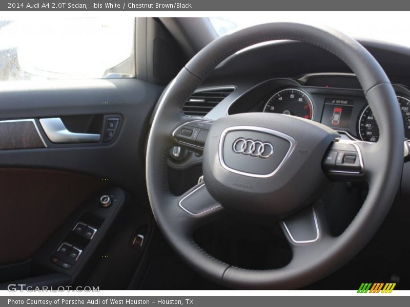 Ibis White / Chestnut Brown/Black 2014 Audi A4 2.0T Sedan