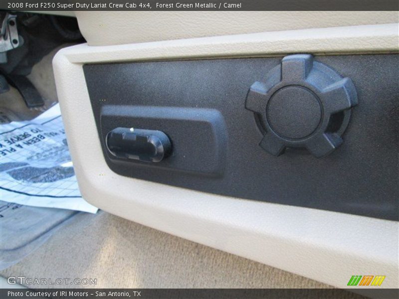 Forest Green Metallic / Camel 2008 Ford F250 Super Duty Lariat Crew Cab 4x4