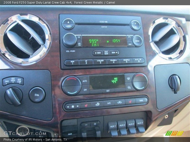 Forest Green Metallic / Camel 2008 Ford F250 Super Duty Lariat Crew Cab 4x4