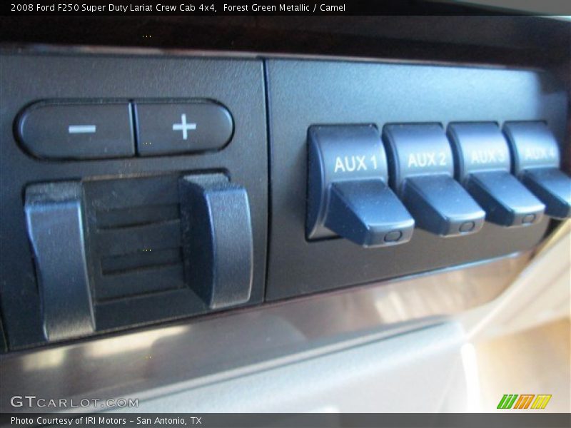Forest Green Metallic / Camel 2008 Ford F250 Super Duty Lariat Crew Cab 4x4