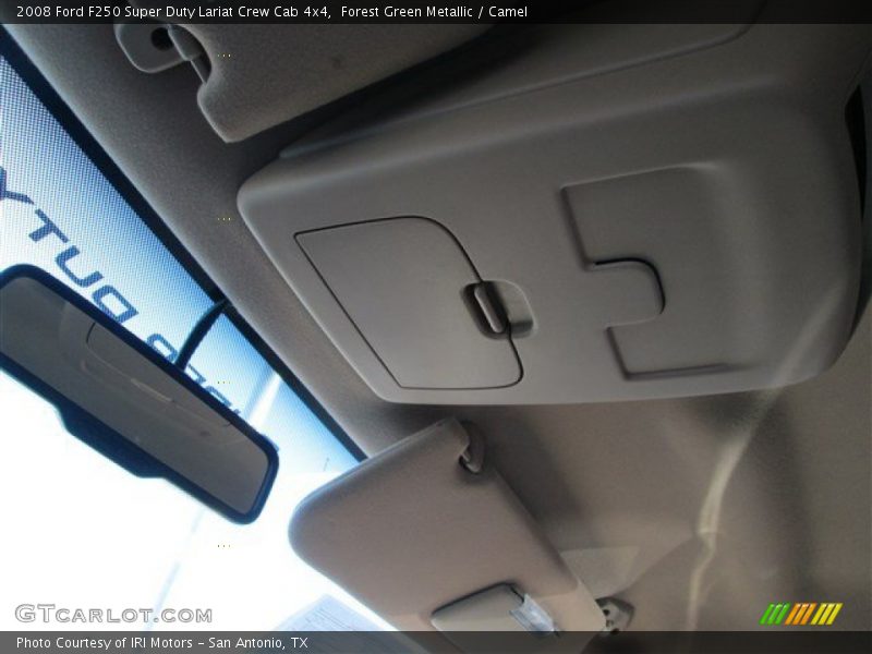 Forest Green Metallic / Camel 2008 Ford F250 Super Duty Lariat Crew Cab 4x4