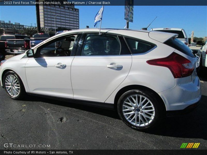 White Platinum / Charcoal Black 2013 Ford Focus Titanium Hatchback