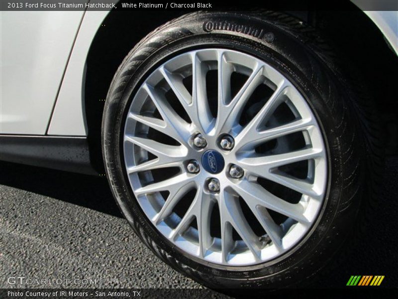 White Platinum / Charcoal Black 2013 Ford Focus Titanium Hatchback