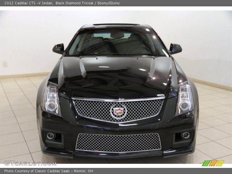 Black Diamond Tricoat / Ebony/Ebony 2012 Cadillac CTS -V Sedan