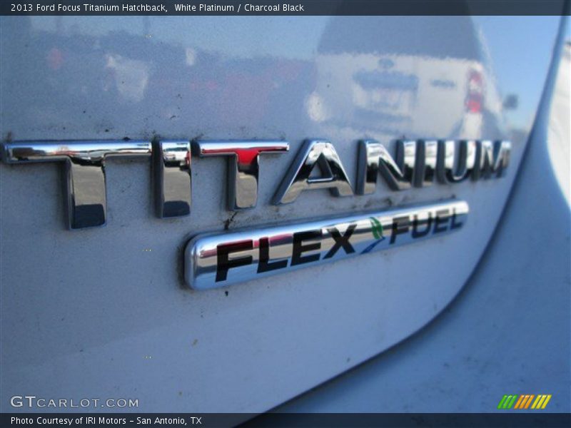 White Platinum / Charcoal Black 2013 Ford Focus Titanium Hatchback