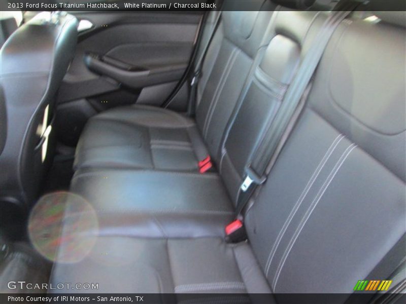 White Platinum / Charcoal Black 2013 Ford Focus Titanium Hatchback