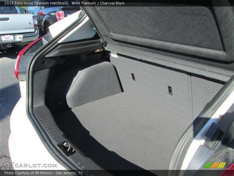 White Platinum / Charcoal Black 2013 Ford Focus Titanium Hatchback