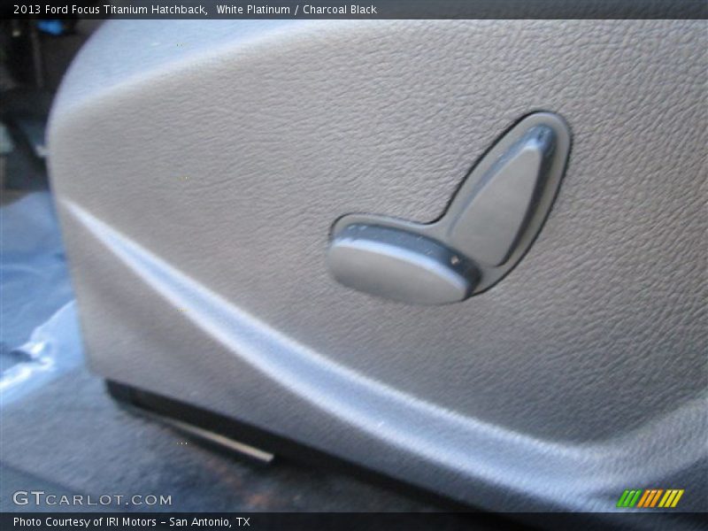 White Platinum / Charcoal Black 2013 Ford Focus Titanium Hatchback