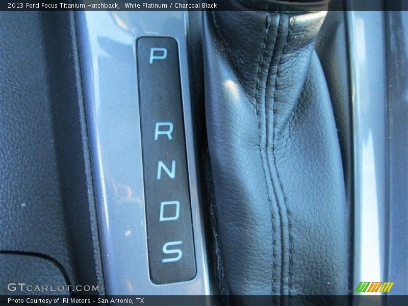 White Platinum / Charcoal Black 2013 Ford Focus Titanium Hatchback