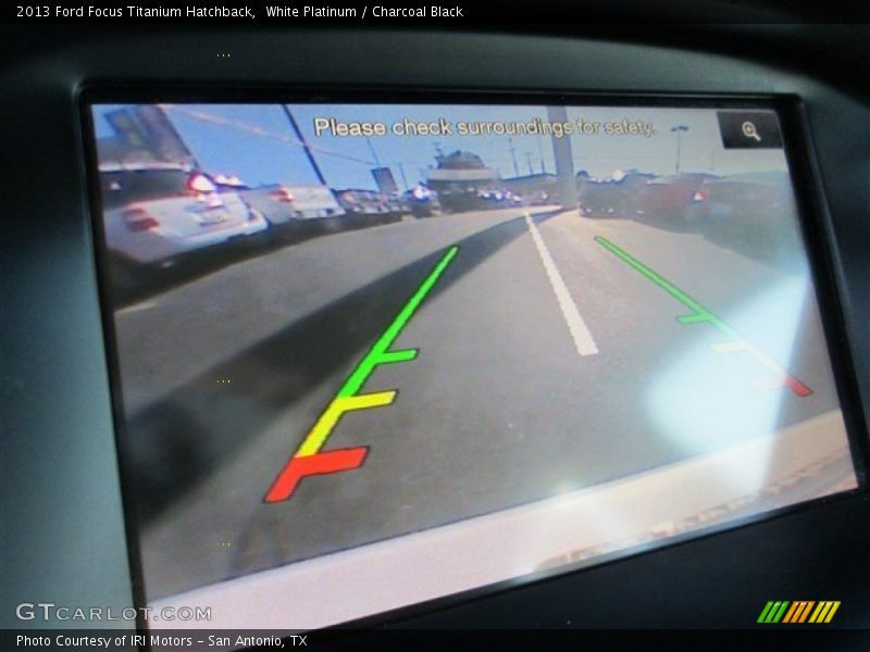 White Platinum / Charcoal Black 2013 Ford Focus Titanium Hatchback