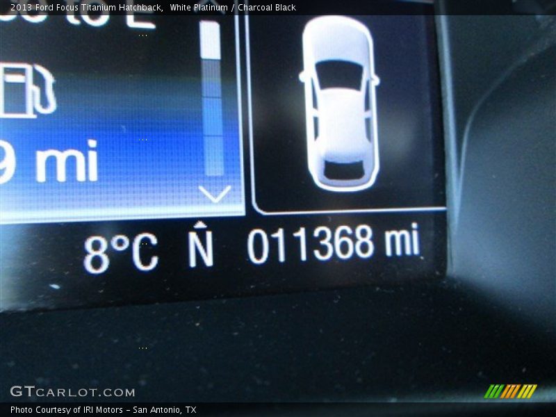White Platinum / Charcoal Black 2013 Ford Focus Titanium Hatchback