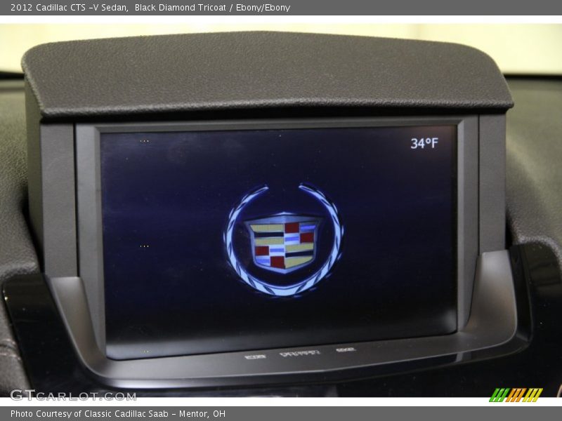 Black Diamond Tricoat / Ebony/Ebony 2012 Cadillac CTS -V Sedan