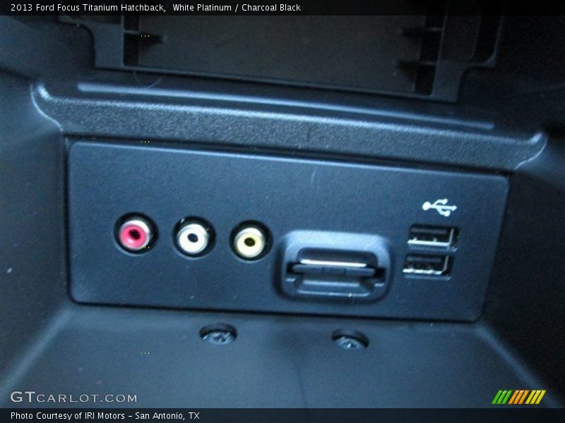 White Platinum / Charcoal Black 2013 Ford Focus Titanium Hatchback