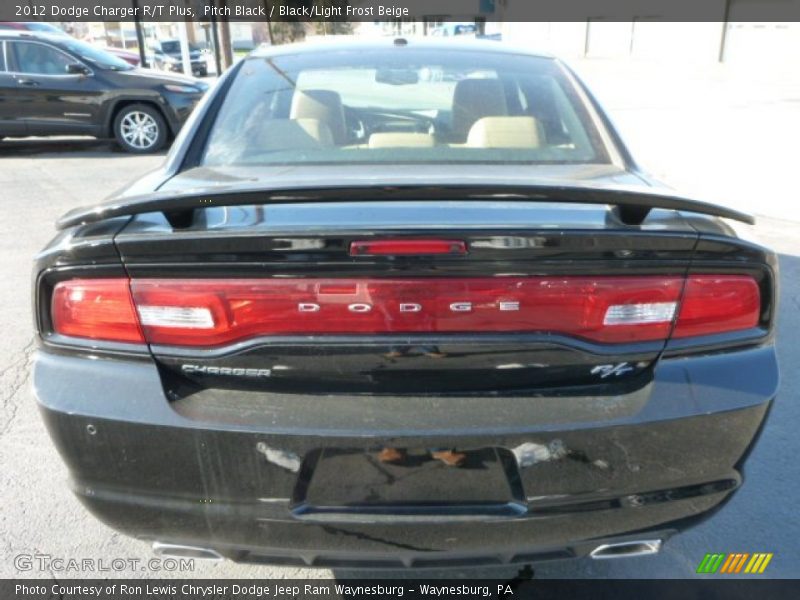Pitch Black / Black/Light Frost Beige 2012 Dodge Charger R/T Plus