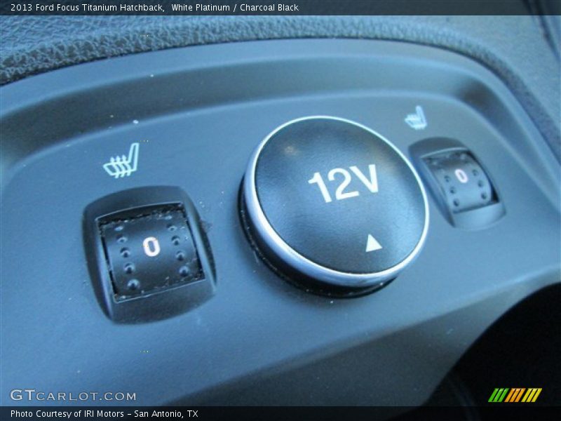 White Platinum / Charcoal Black 2013 Ford Focus Titanium Hatchback