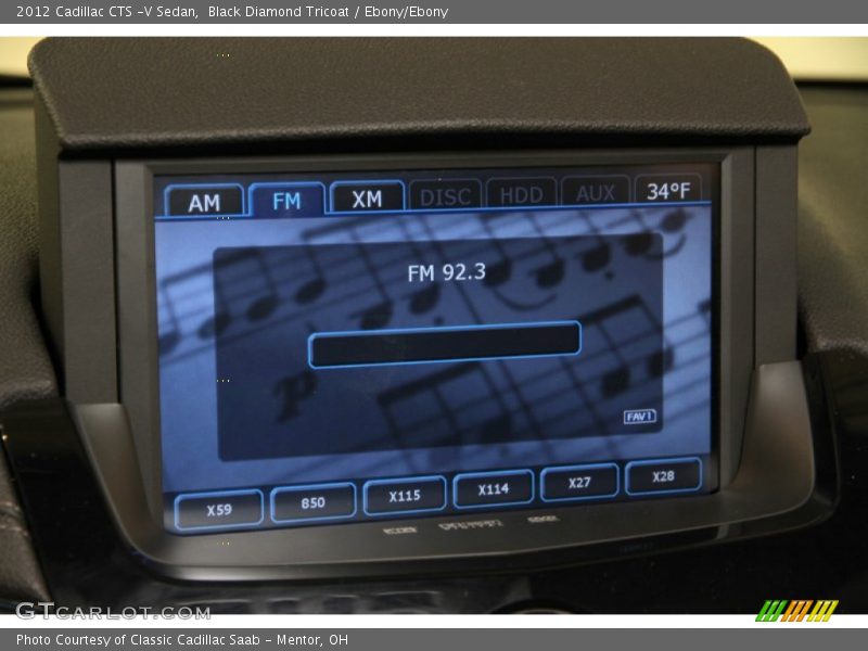 Audio System of 2012 CTS -V Sedan