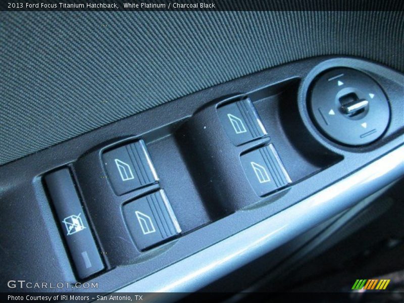 White Platinum / Charcoal Black 2013 Ford Focus Titanium Hatchback