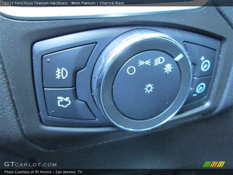 White Platinum / Charcoal Black 2013 Ford Focus Titanium Hatchback