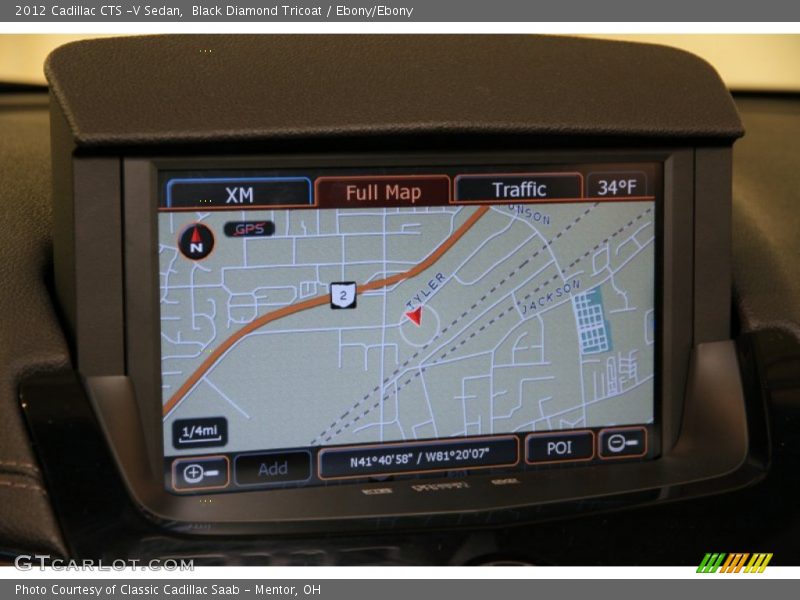 Navigation of 2012 CTS -V Sedan
