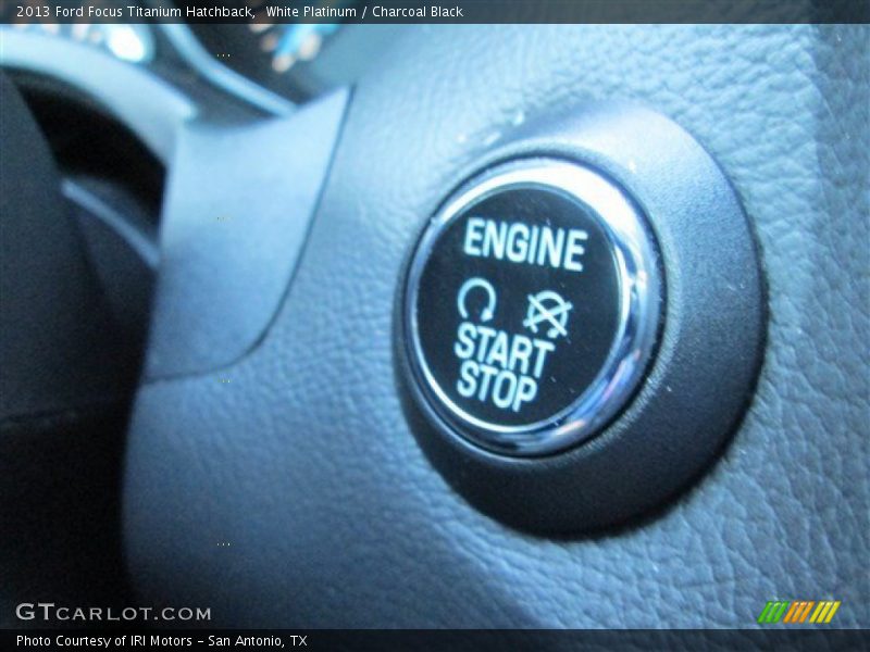 White Platinum / Charcoal Black 2013 Ford Focus Titanium Hatchback