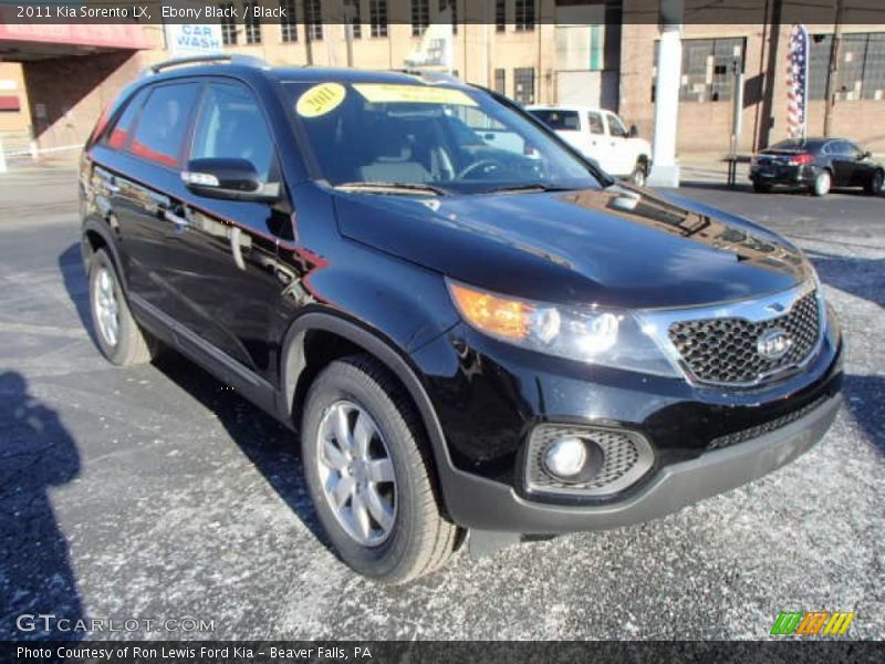 Ebony Black / Black 2011 Kia Sorento LX
