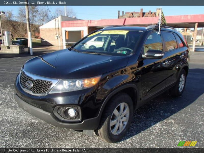 Ebony Black / Black 2011 Kia Sorento LX