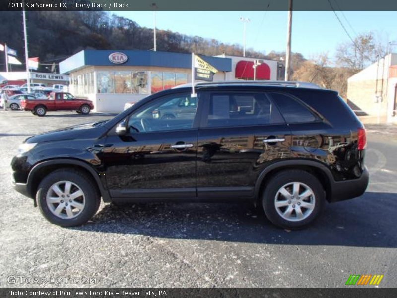 Ebony Black / Black 2011 Kia Sorento LX