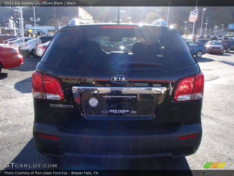 Ebony Black / Black 2011 Kia Sorento LX