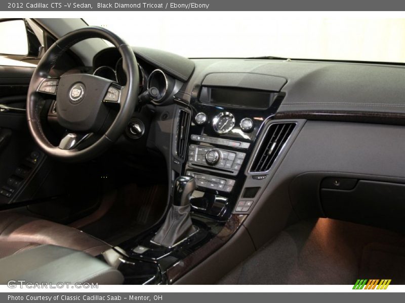 Black Diamond Tricoat / Ebony/Ebony 2012 Cadillac CTS -V Sedan