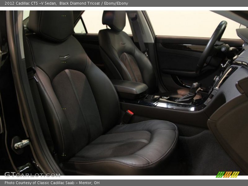 Black Diamond Tricoat / Ebony/Ebony 2012 Cadillac CTS -V Sedan