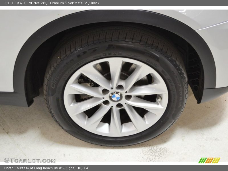 Titanium Silver Metallic / Black 2013 BMW X3 xDrive 28i