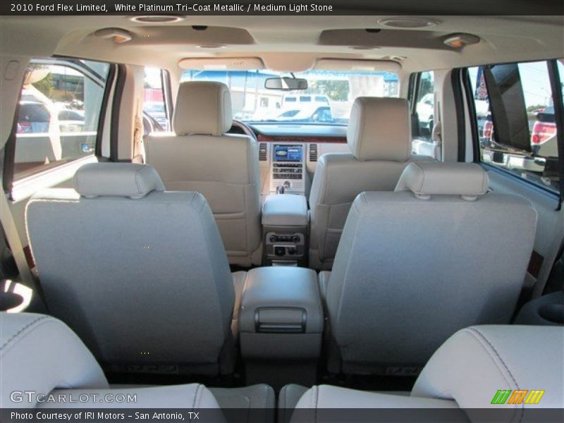 White Platinum Tri-Coat Metallic / Medium Light Stone 2010 Ford Flex Limited