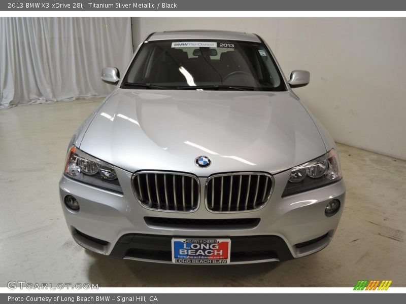 Titanium Silver Metallic / Black 2013 BMW X3 xDrive 28i