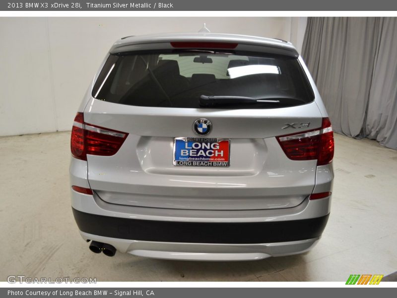 Titanium Silver Metallic / Black 2013 BMW X3 xDrive 28i