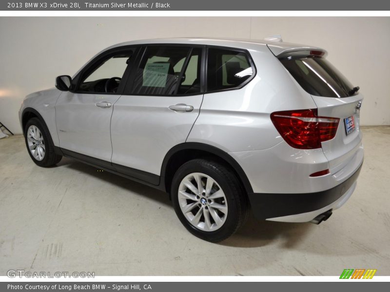 Titanium Silver Metallic / Black 2013 BMW X3 xDrive 28i
