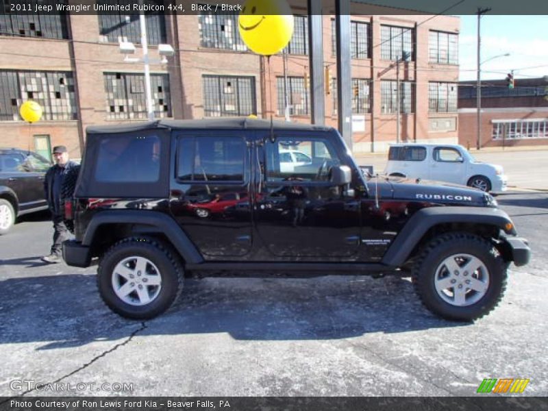 Black / Black 2011 Jeep Wrangler Unlimited Rubicon 4x4