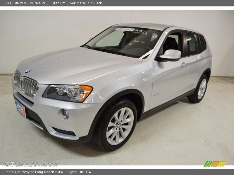 Titanium Silver Metallic / Black 2013 BMW X3 xDrive 28i