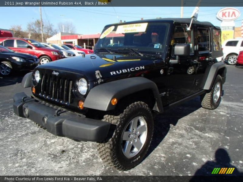 Black / Black 2011 Jeep Wrangler Unlimited Rubicon 4x4