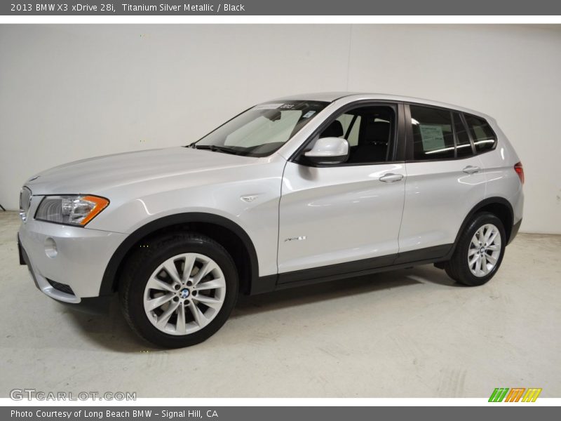 Titanium Silver Metallic / Black 2013 BMW X3 xDrive 28i