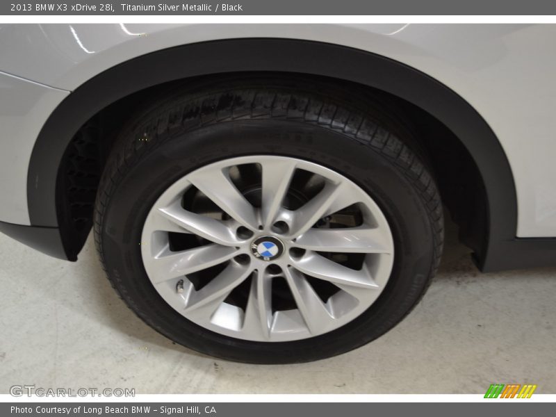 Titanium Silver Metallic / Black 2013 BMW X3 xDrive 28i