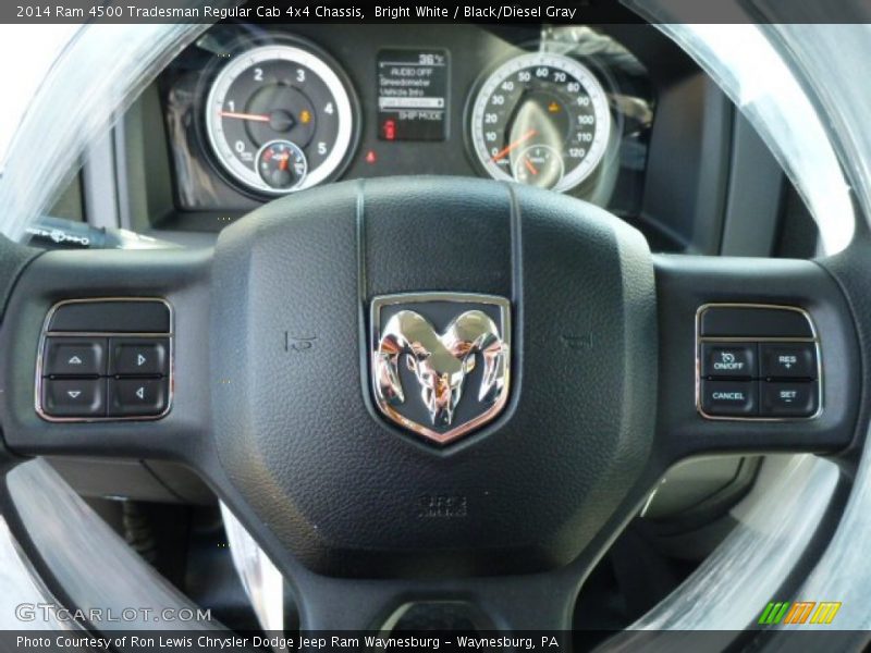 Bright White / Black/Diesel Gray 2014 Ram 4500 Tradesman Regular Cab 4x4 Chassis