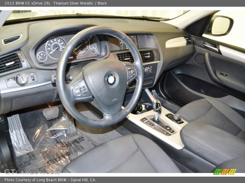 Titanium Silver Metallic / Black 2013 BMW X3 xDrive 28i