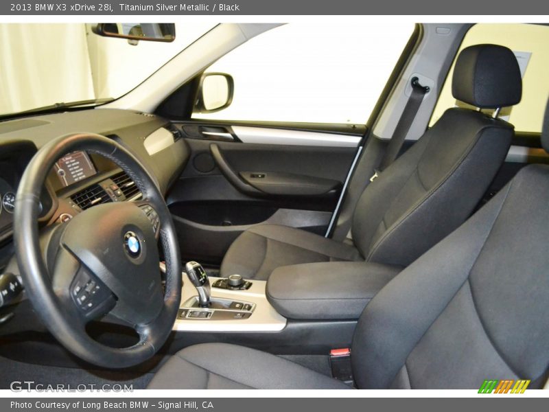 Titanium Silver Metallic / Black 2013 BMW X3 xDrive 28i