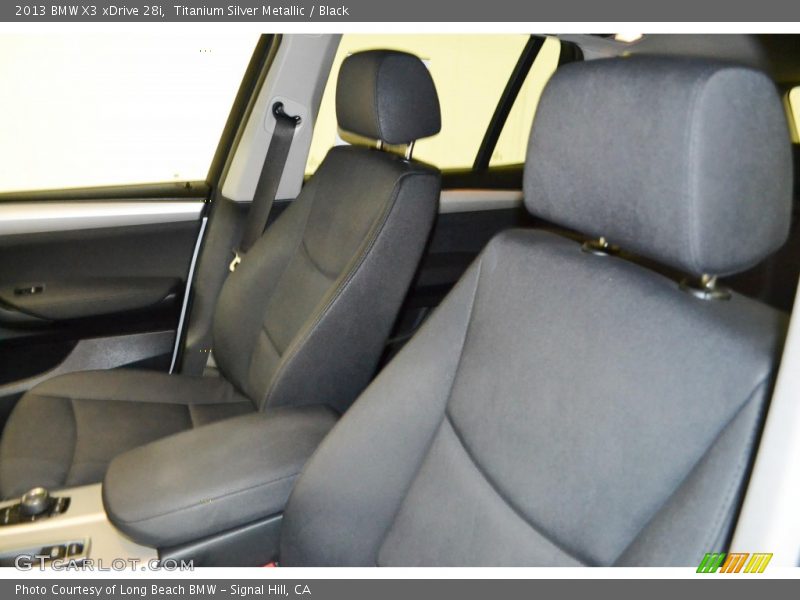 Titanium Silver Metallic / Black 2013 BMW X3 xDrive 28i