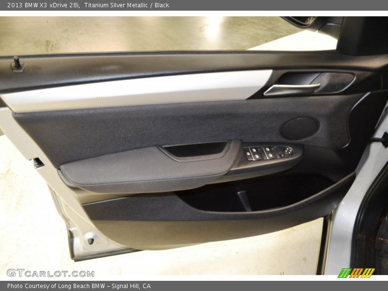 Titanium Silver Metallic / Black 2013 BMW X3 xDrive 28i